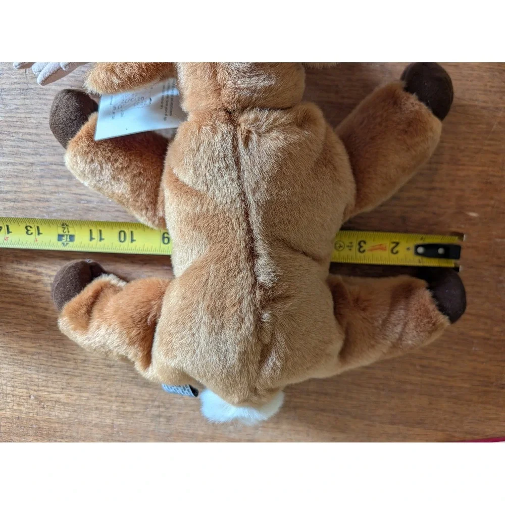 Vintage 1997 Origins Cuddly Caribou Plush WWF Stuffed Animal Brown Reindeer 12